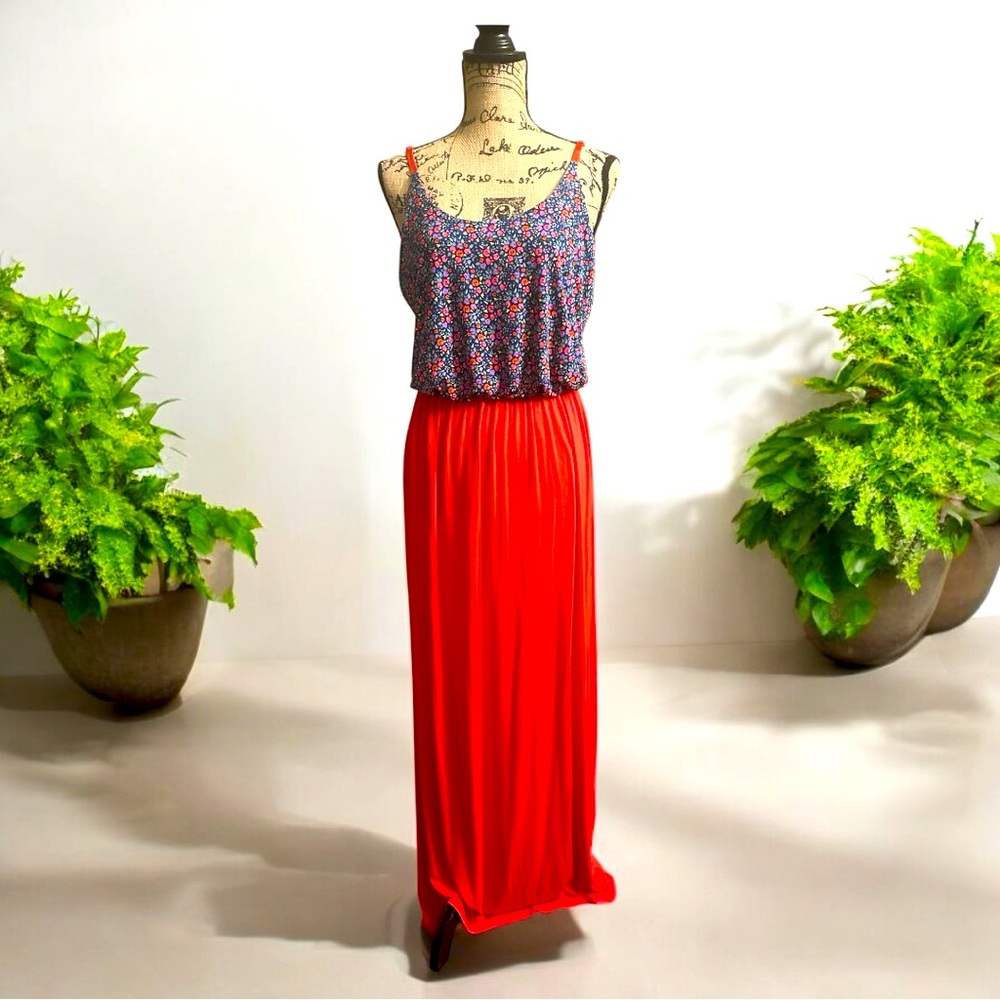 Gilli Floral and Red Maxi Dress